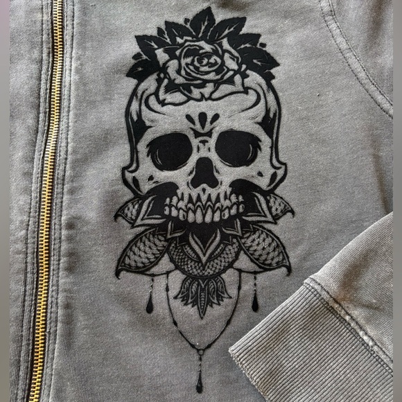 Lethal Angel Vintage Wash Zip-Up Hoodie - Picture 5 of 14